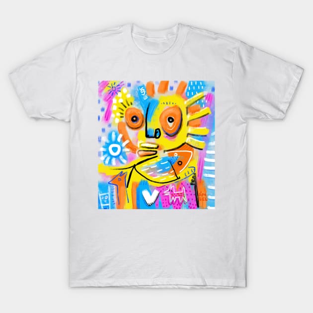 ART BRUT FACE T-Shirt by Angel Rivas